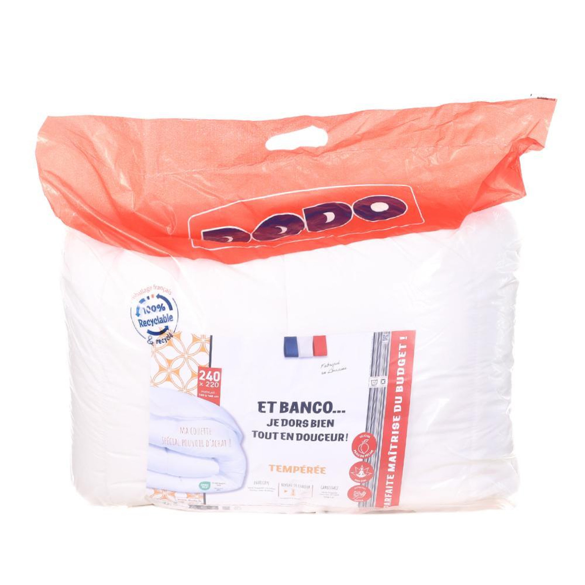 Voir la diapositive 1 : DODO Couettes Blanc Dodo Couette Dors Bien  220x240