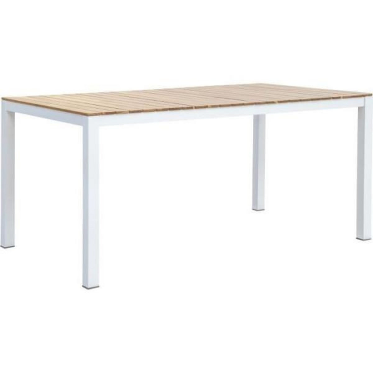 MARKET24 Table de jardin rectangulaire en bois d'Acacia - 6 personnes - l160 x P90 x H75 cm - NAREL