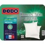 DODO Lot 2 oreillers moelleux 500g/m2 anti-acarien 