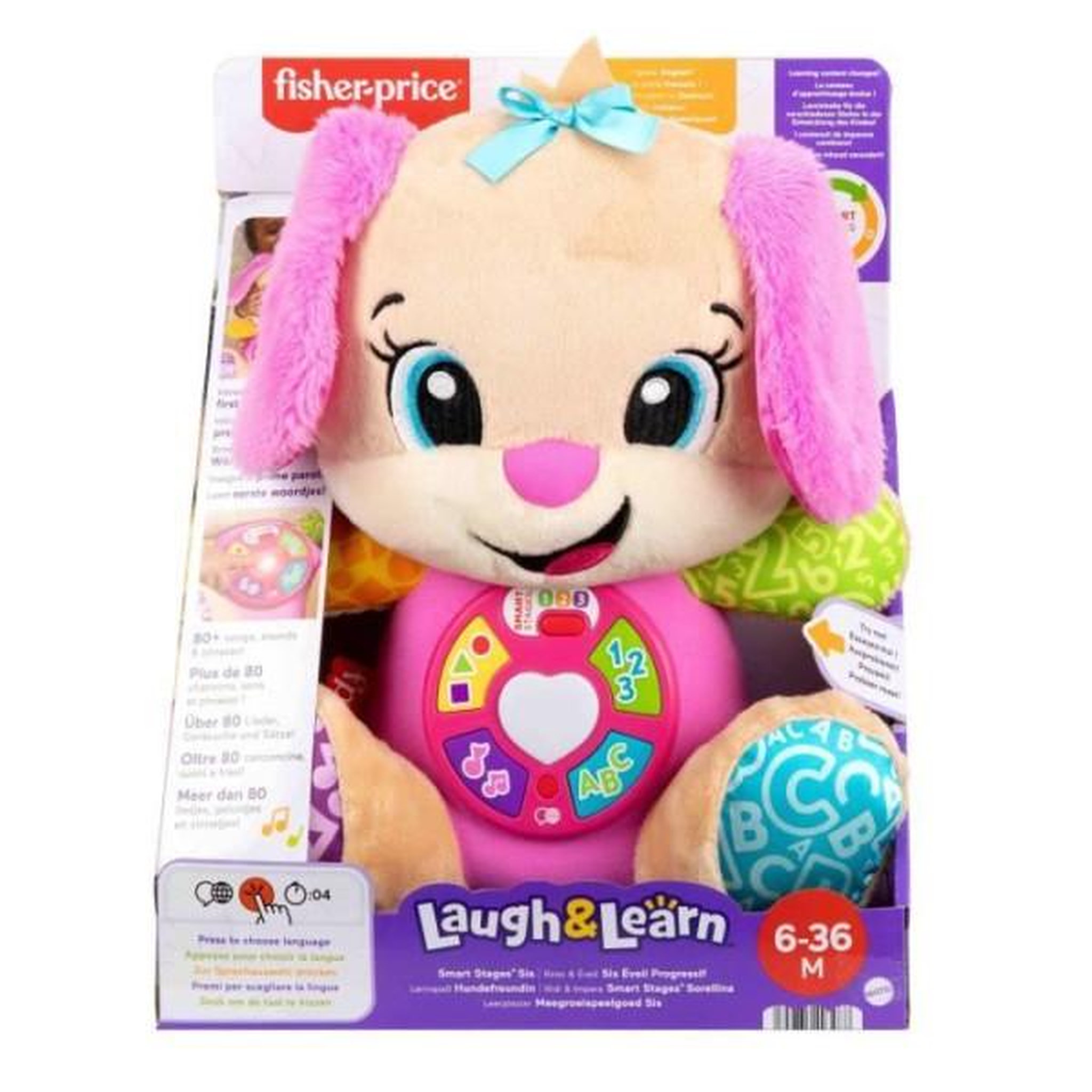 Voir la diapositive 3 : FISHER PRICE Fisher-Price-Rires Et Éveil-Sis Éveil Progressif-Peluche Musicale JFD31