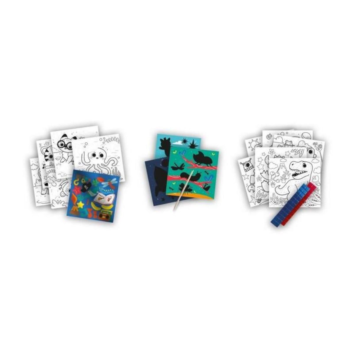 SES Creative Cahier d'activités de coloriage métallique 3 en 1