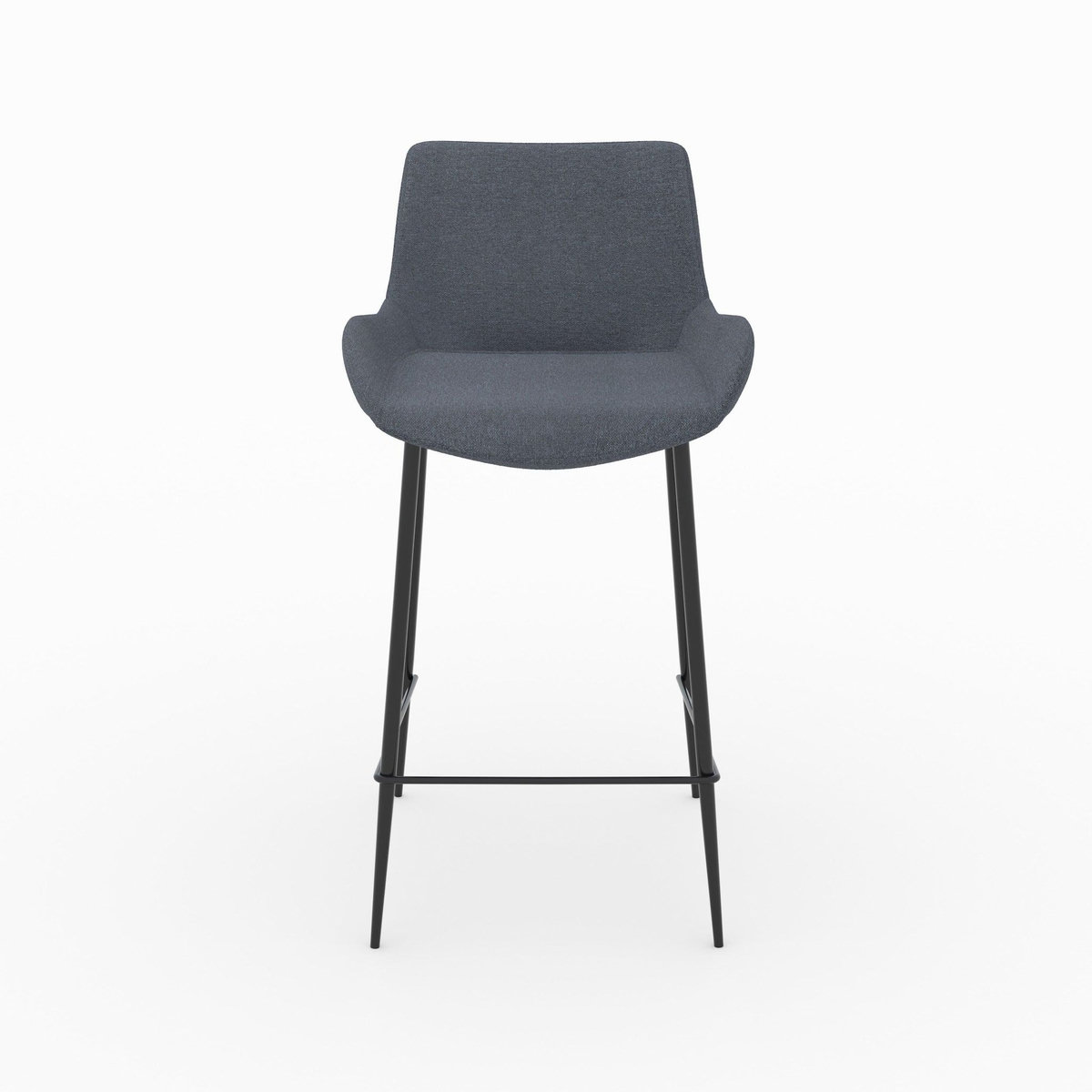 Rendez vous déco Lot de 2 chaises pour îlot central en tissu jaune 65 cm - Pirata