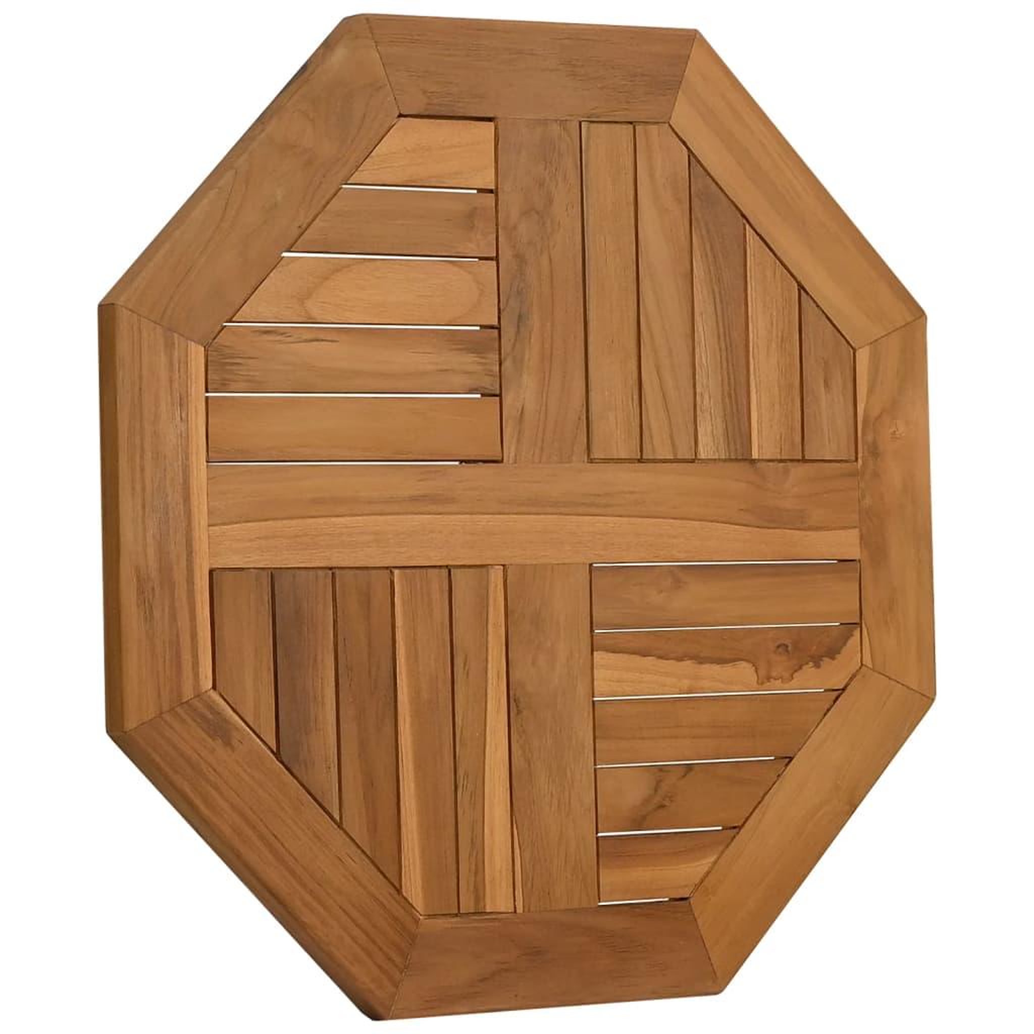 Voir la diapositive 3 : VIDAXL Dessus de table 60x60x2,5 cm octogonal bois de teck massif