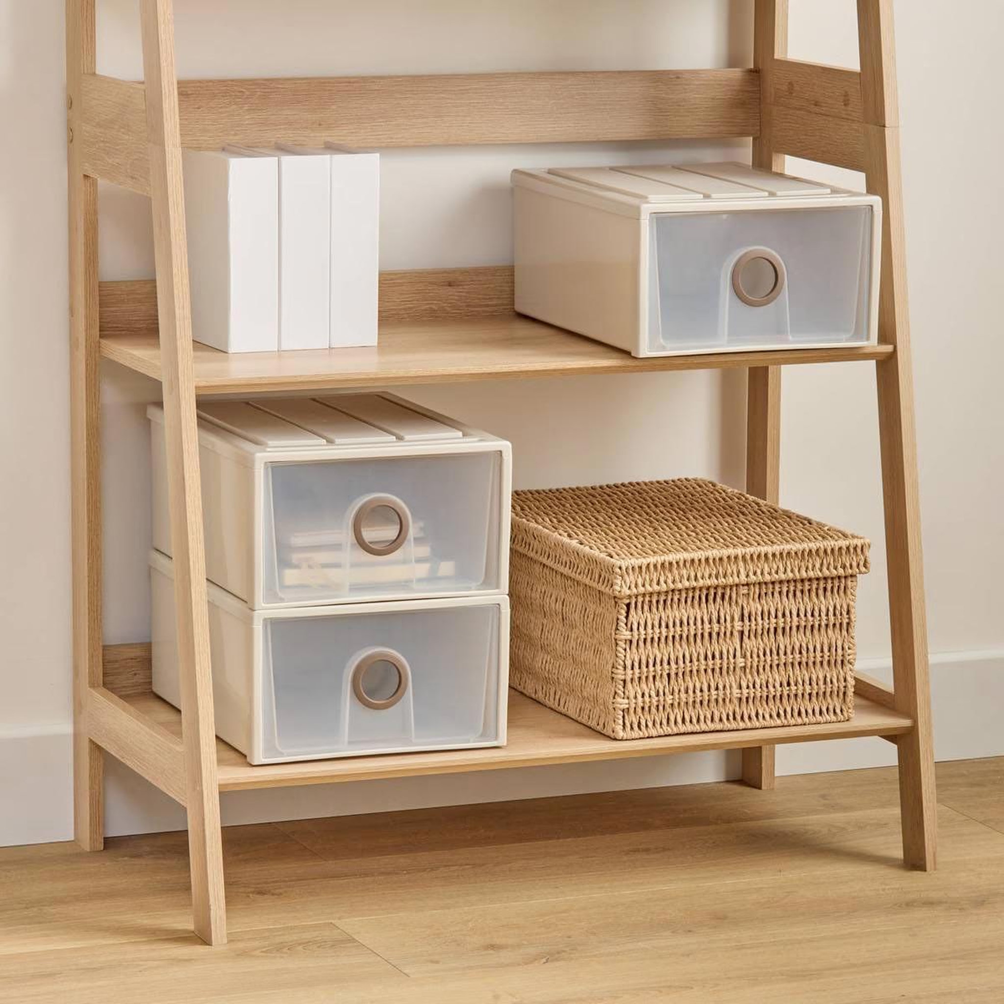 Voir la diapositive 3 : FIVE Tiroir rigide empilable  tide'n stak  2,5l beige