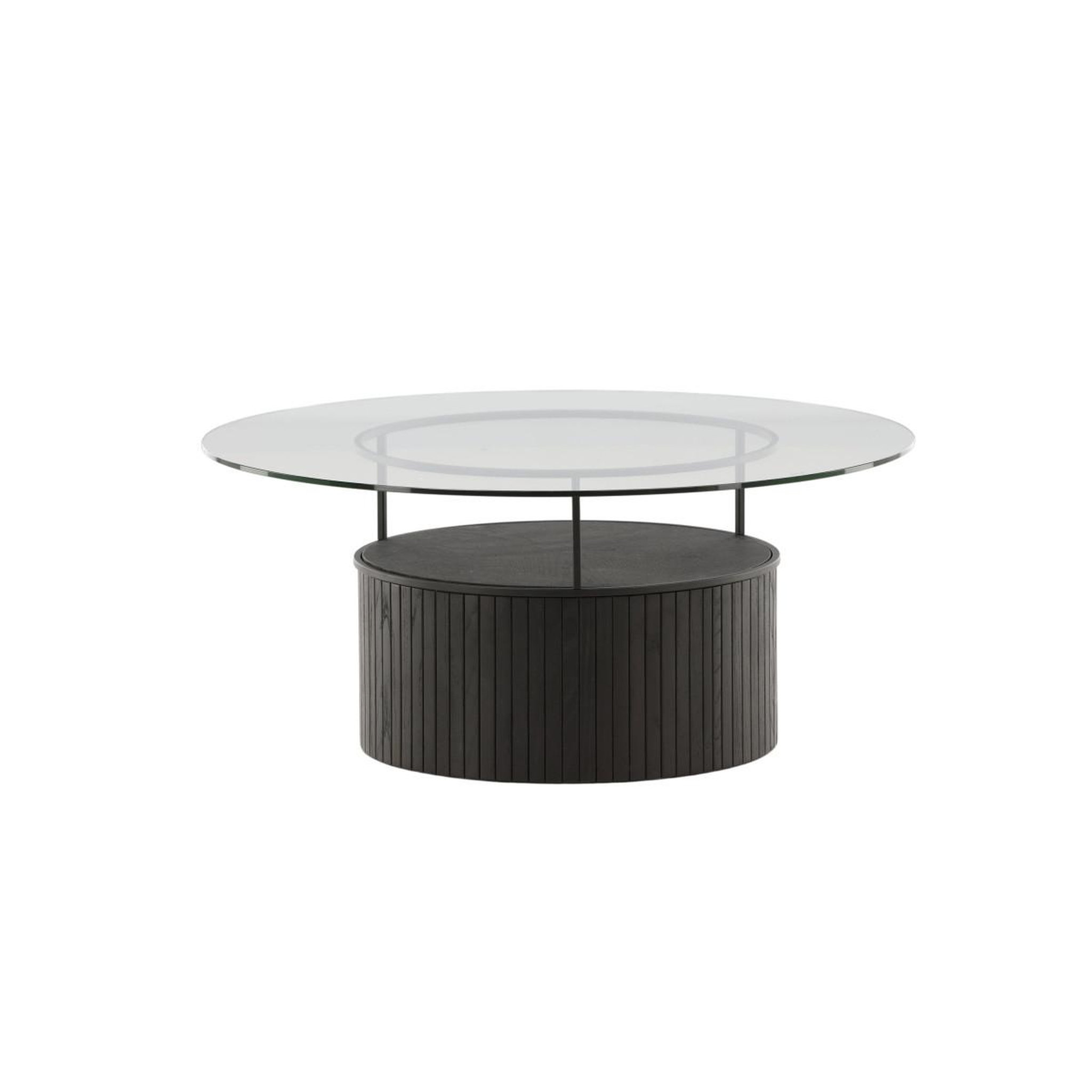 Voir la diapositive 3 : Paris Prix Table basse en verre  bovall  90cm noir