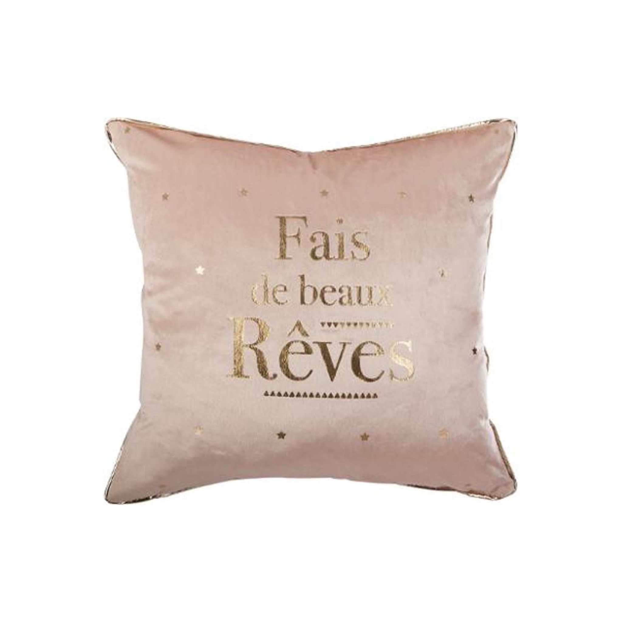 Atmosphera Kids Coussin déco  rêves  40x40cm rose