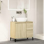 Voir la diapositive 3 : VIDAXL Armoire salle de bain chene sonoma 65x33x60 cm