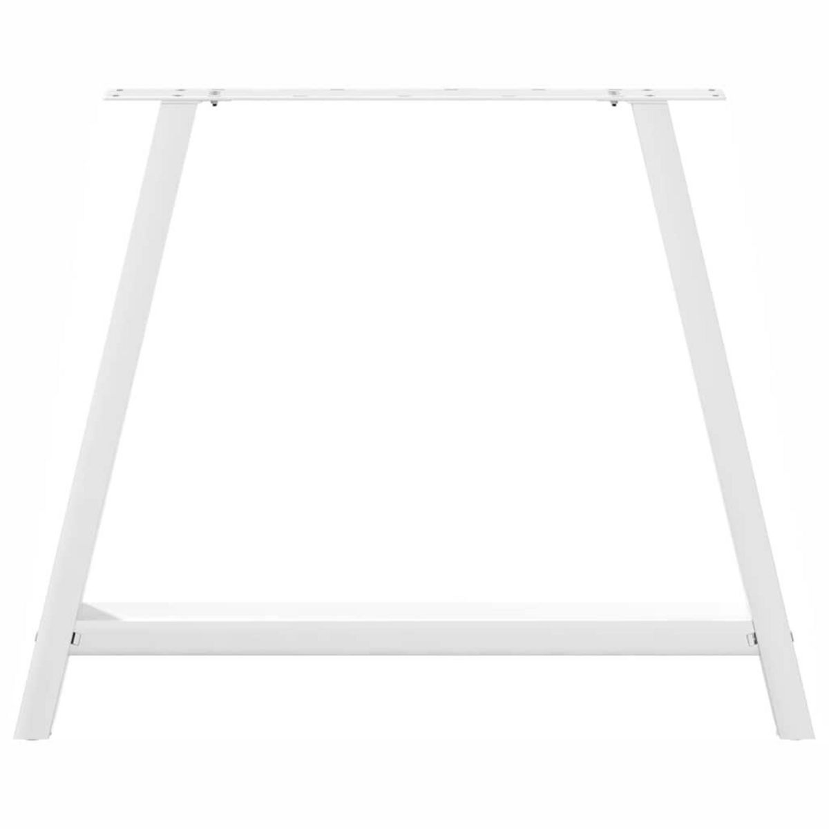 VIDAXL Pieds de table basse forme de A 2 pcs blanc 90x(72-73) cm acier