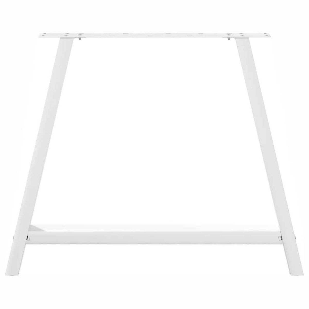 VIDAXL Pieds de table basse forme de A 2 pcs blanc 90x(72-73) cm acier