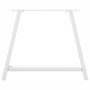 Voir la diapositive 5 : VIDAXL Pieds de table basse forme de A 2 pcs blanc 90x(72-73) cm acier