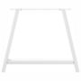 Voir la diapositive 5 : VIDAXL Pieds de table basse forme de A 2 pcs blanc 90x(72-73) cm acier