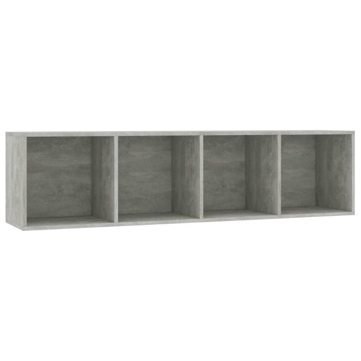 VIDAXL Bibliotheque/Meuble TV Gris beton 143x30x36 cm