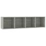 Voir la diapositive 2 : VIDAXL Bibliotheque/Meuble TV Gris beton 143x30x36 cm