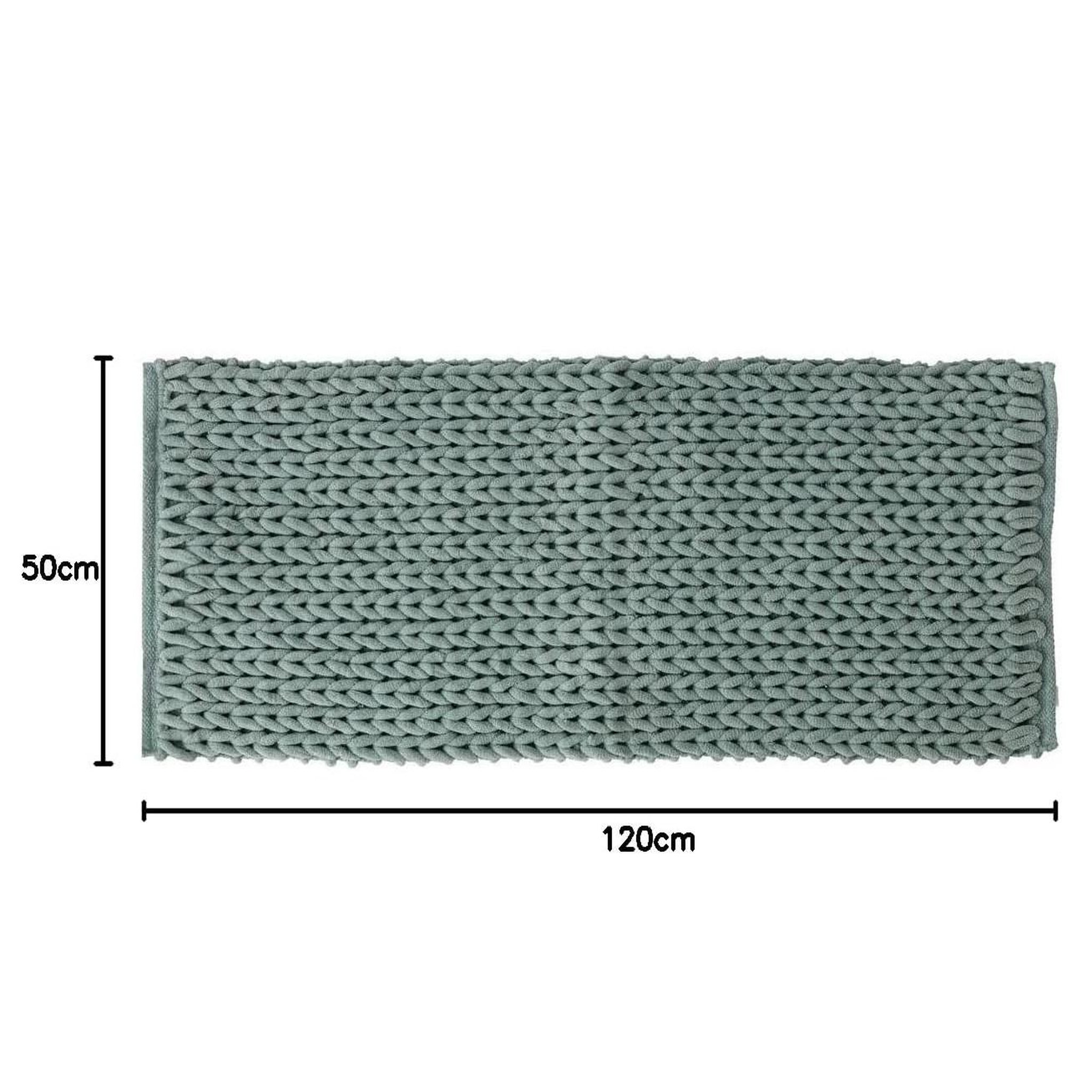 Voir la diapositive 5 : Eden Tapis de bain épais tressé design et moderne