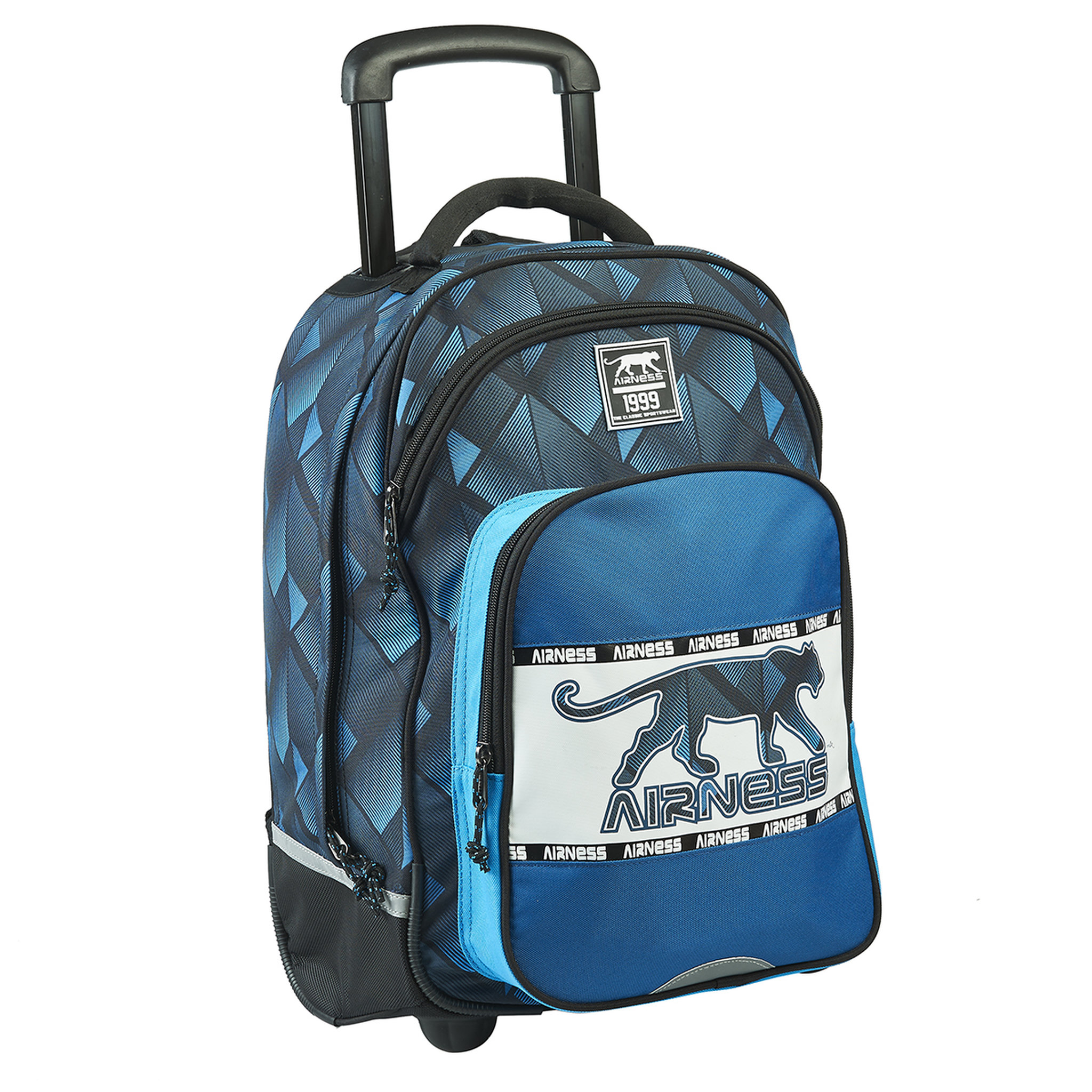 Voir la diapositive 2 : AIRNESS Sac à roulettes bleu