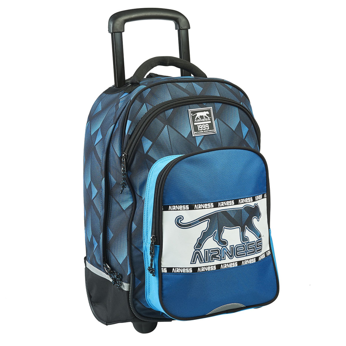 AIRNESS Sac à roulettes bleu
