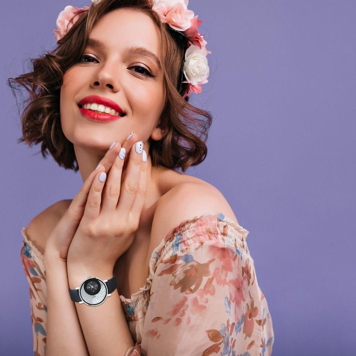 SC CRYSTAL Montre Aude élégante ornée de Cristaux scintillants par SC Crystal