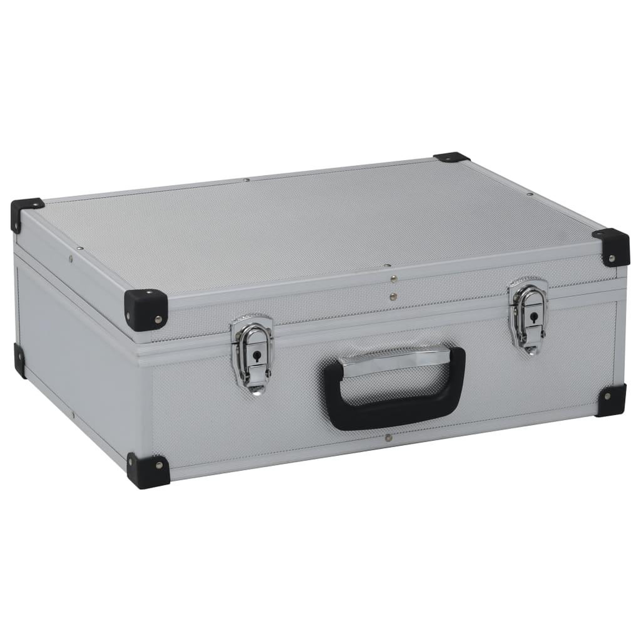 VIDAXL Valise a outils 46 x 33 x 16 cm Argente Aluminium
