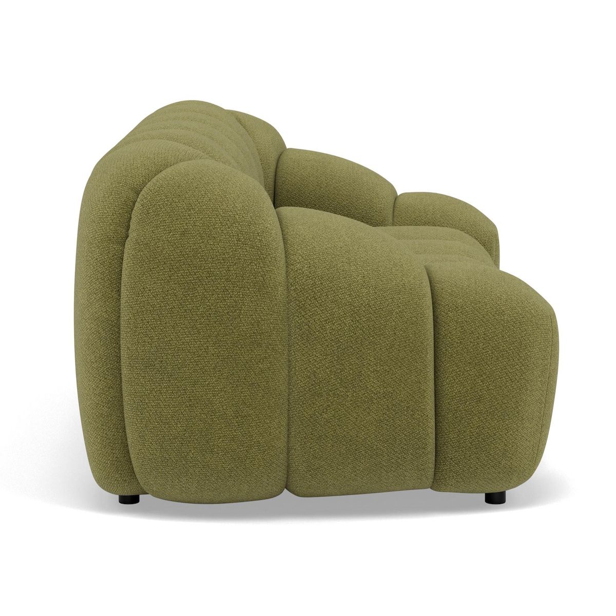 LISA DESIGN Ava - canapé 3 places en velours texturé