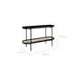 Voir la diapositive 4 : MAISON PAVANE Console en cannage et bois de mindi 120 cm-Lukut