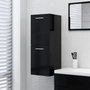 Voir la diapositive 1 : VIDAXL Armoire de salle de bain Noir 30x30x80 cm Bois d'ingenierie