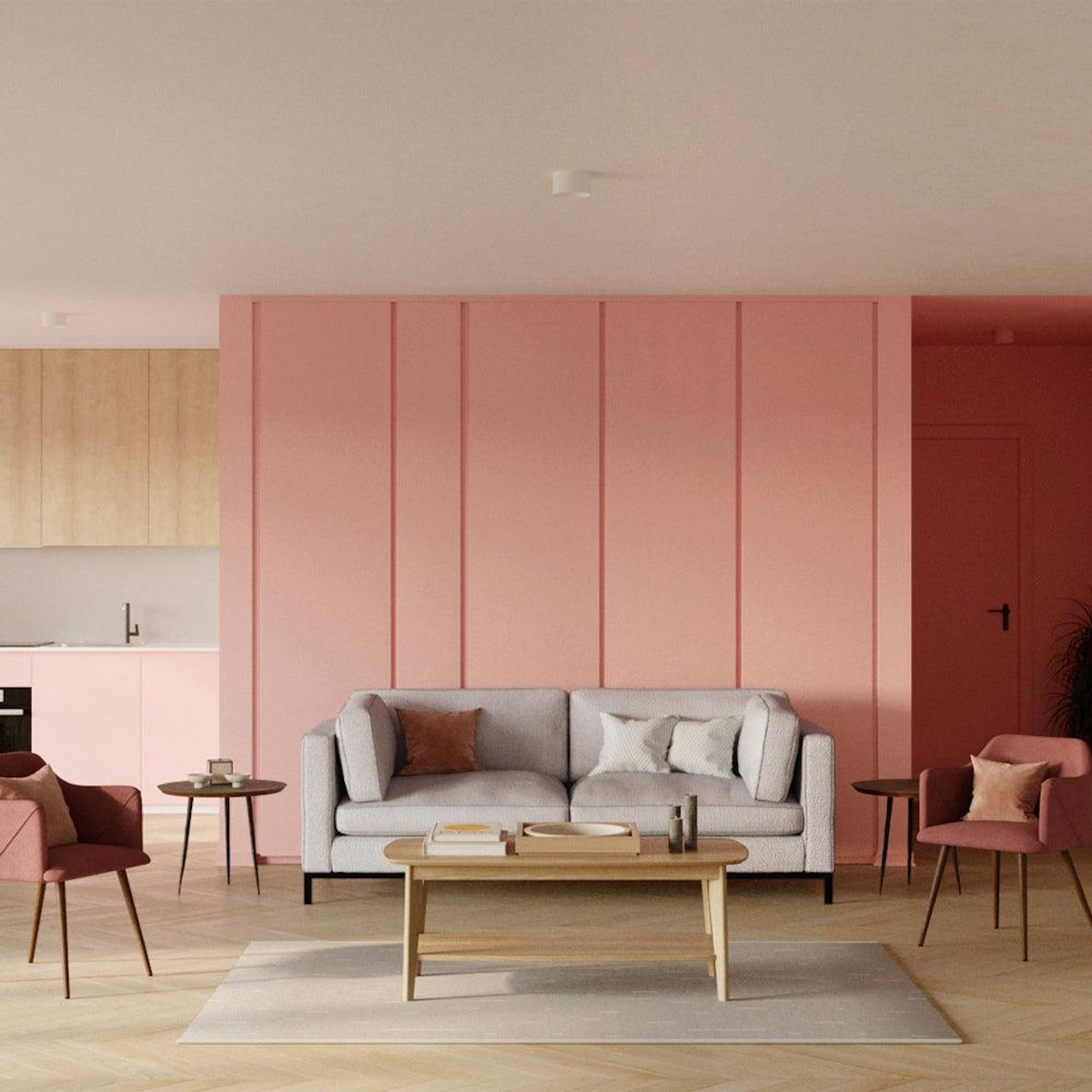 Rendez vous déco Table basse rectangulaire en bois clair - Sadi