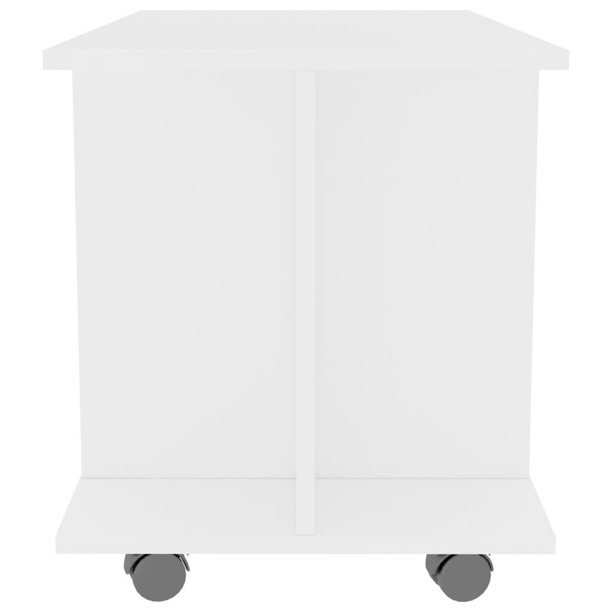 Voir la diapositive 5 : VIDAXL Meuble TV avec roulettes blanc 80x40x45 cm bois d'ingenierie