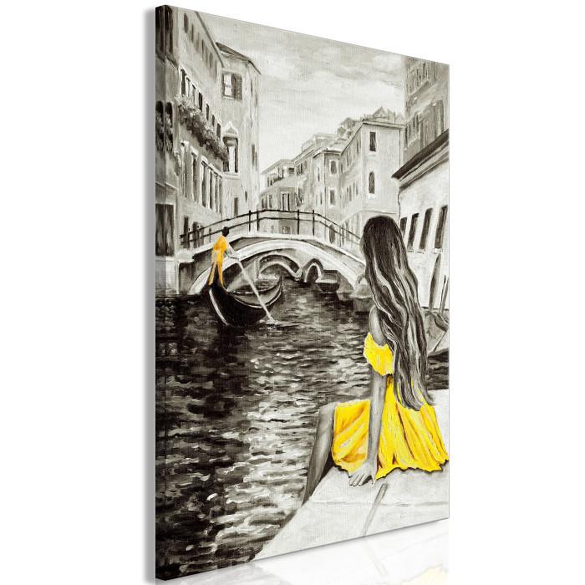 Paris Prix Tableau Imprimé  Far Dreams Yellow. Coloris disponibles : Multicolore