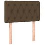 Voir la diapositive 4 : VIDAXL Tete de lit a LED Marron fonce 80x7x78/88 cm Tissu