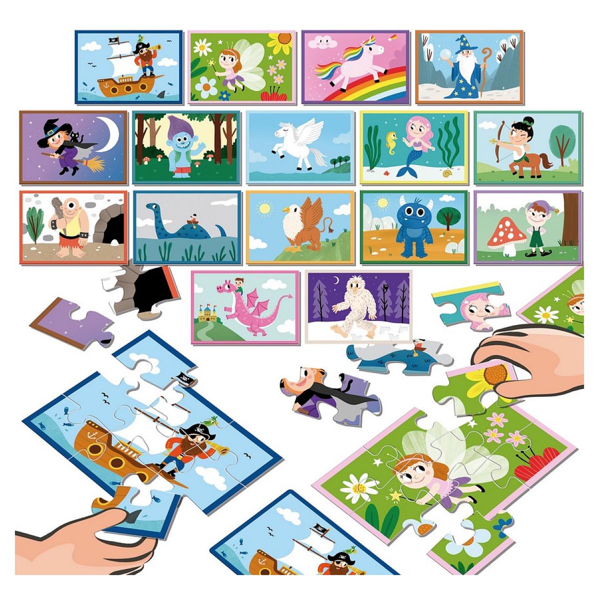 Voir la diapositive 2 : EDUCA Puzzle Battle Junior Fantasy