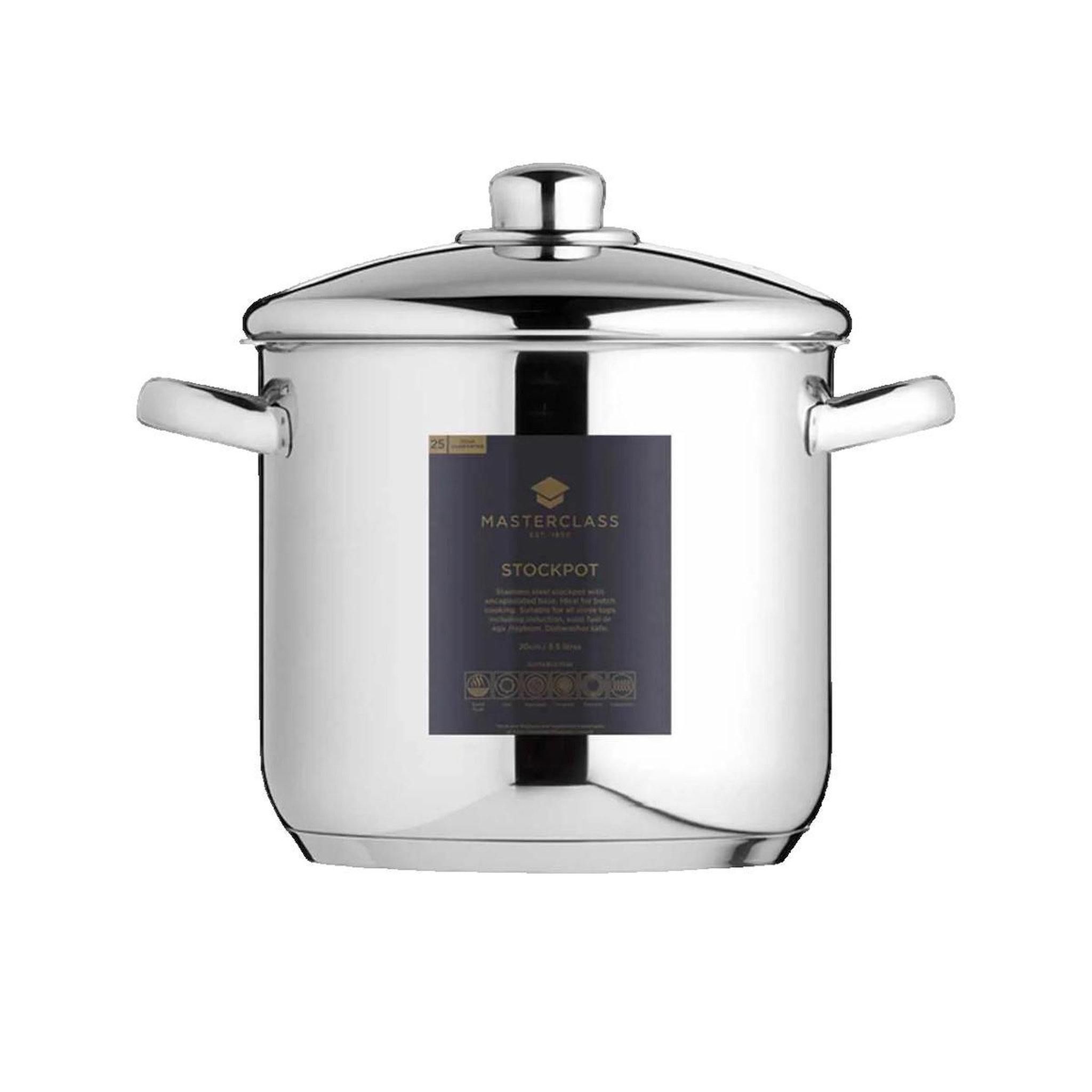 Voir la diapositive 2 : ASTER Marmite Aster 5,5 litres en acier inoxydable