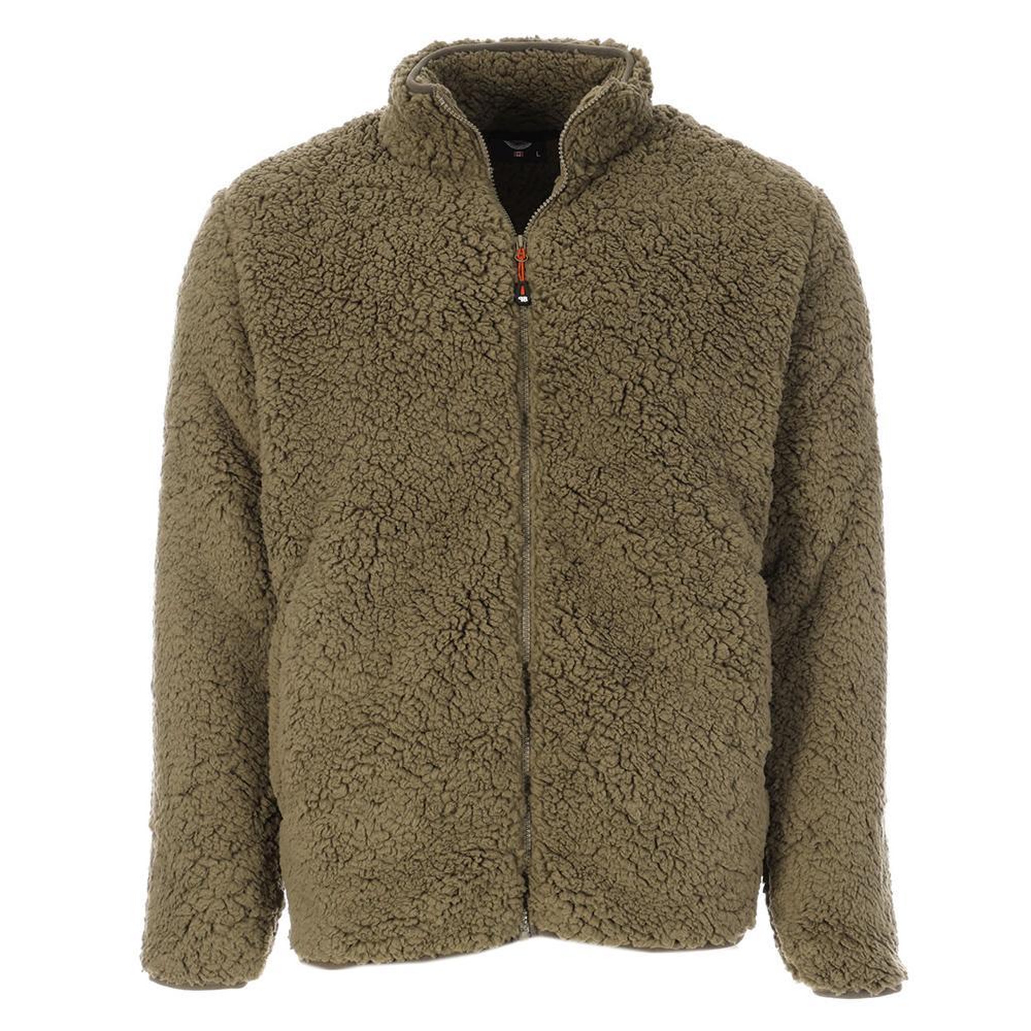 Voir la diapositive 1 : PANAME BROTHERS Veste Sherpa Kaki Homme Paname Brothers Full Zip