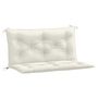 Voir la diapositive 2 : VIDAXL Coussins de banc de jardin lot de 2 creme melange tissu