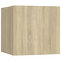 Voir la diapositive 2 : VIDAXL Table de chevet Chene sonoma 30,5x30x30 cm Bois d'ingenierie