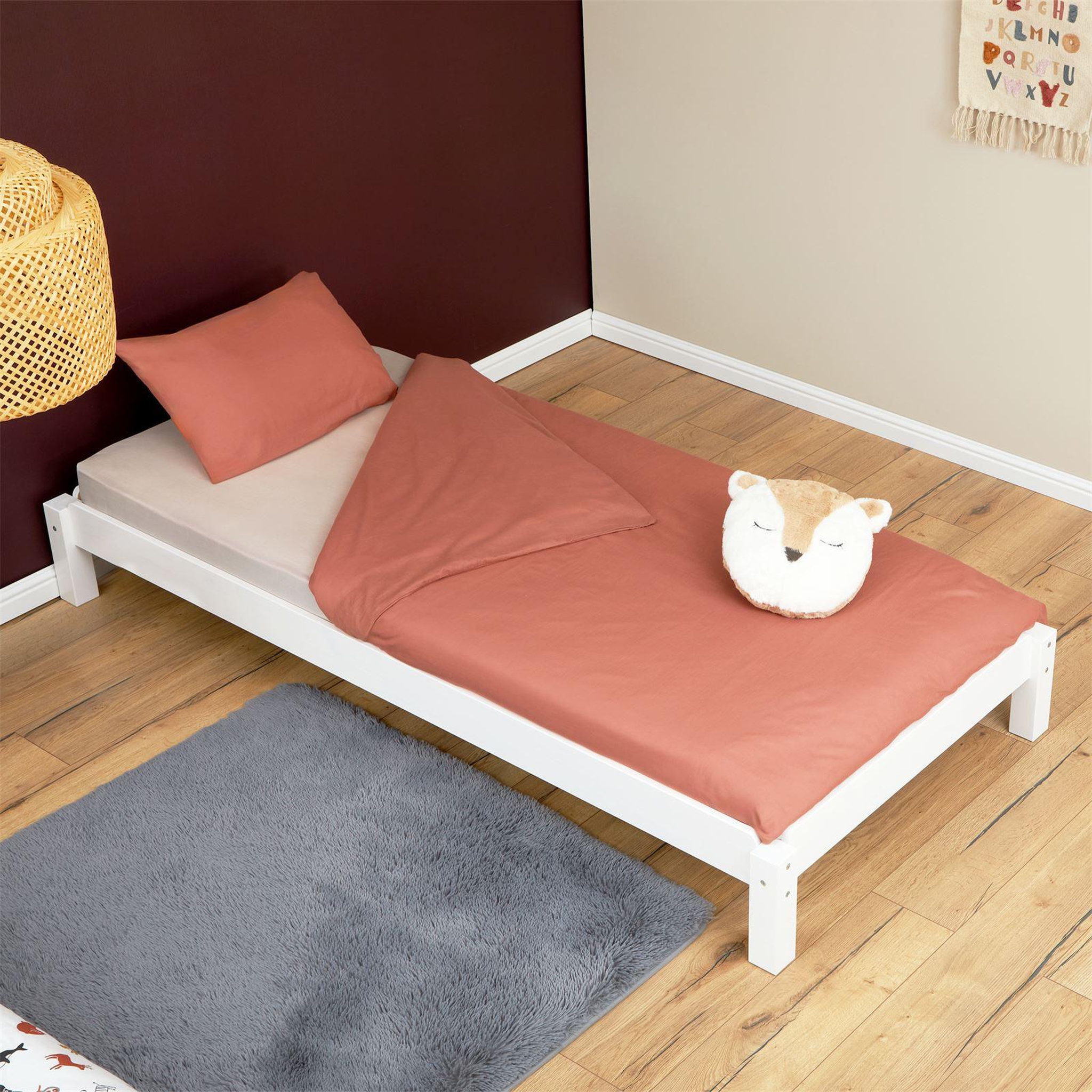 Voir la diapositive 4 : IDIMEX Lot de 2 lits superposables 80x190 cm RINO en pin massif