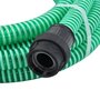 Voir la diapositive 4 : VIDAXL Tuyau d'aspiration avec raccords en PVC vert 1  10 m PVC