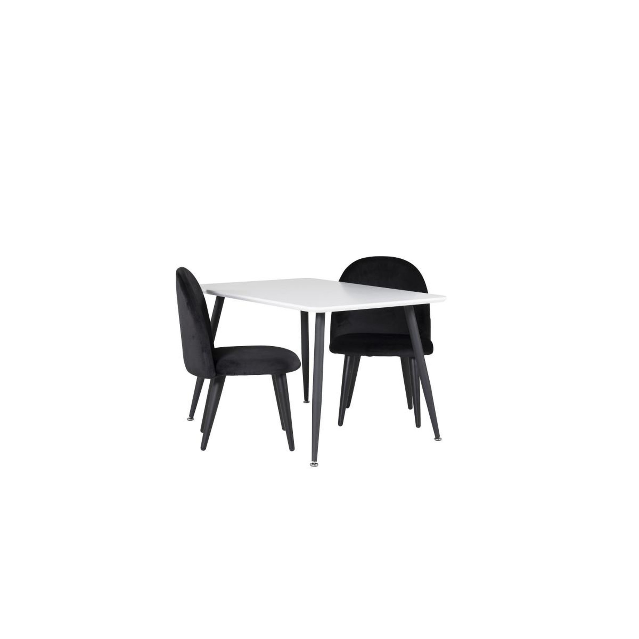 Voir la diapositive 2 : Paris Prix Table enfant & 2 chaises  polar  80cm blanc & noir
