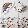 Voir la diapositive 2 : Paris Prix Nappe en Papier  Dinosaure  137x183cm Blanc