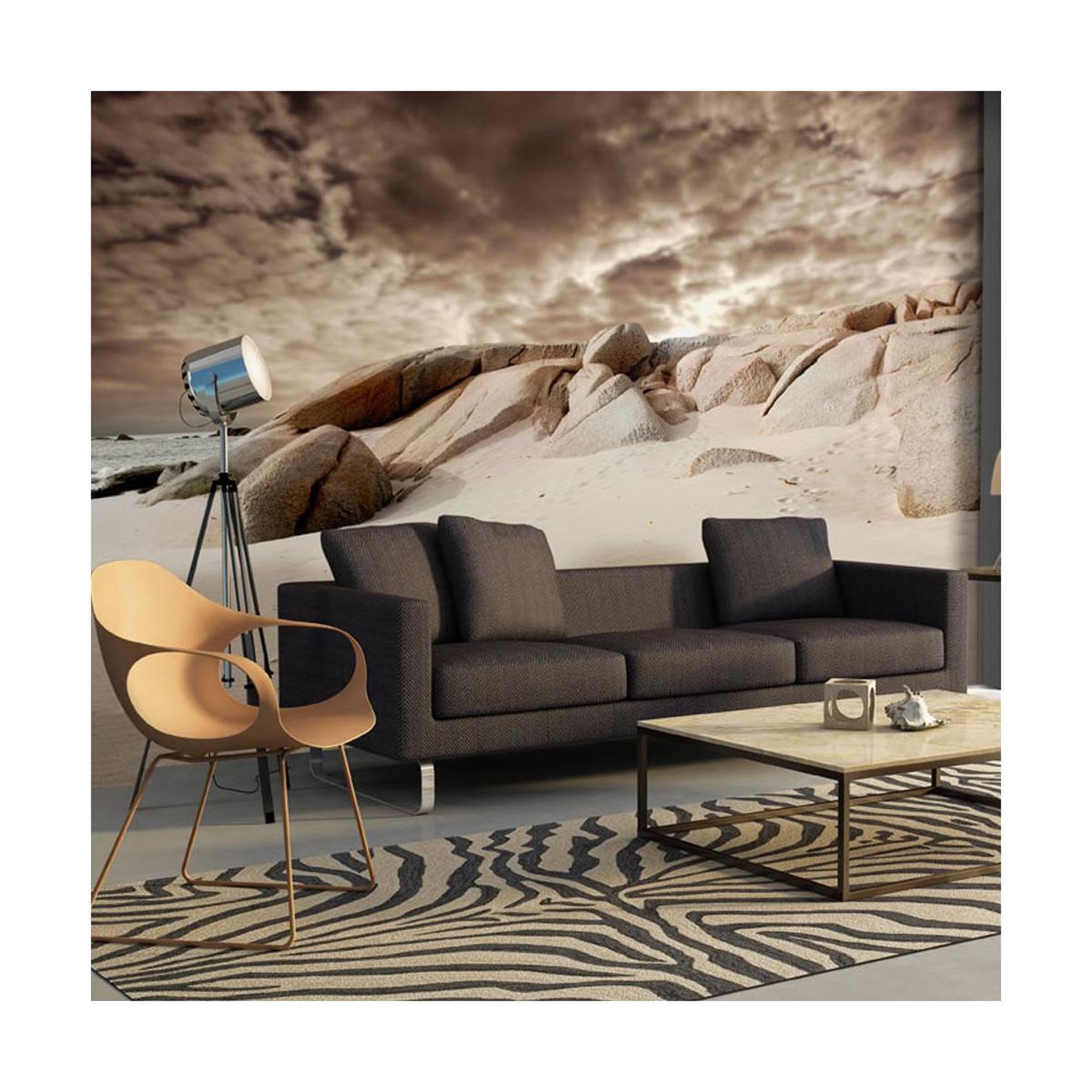 Paris Prix Papier Peint  Plage. Coloris disponibles : Multicolore