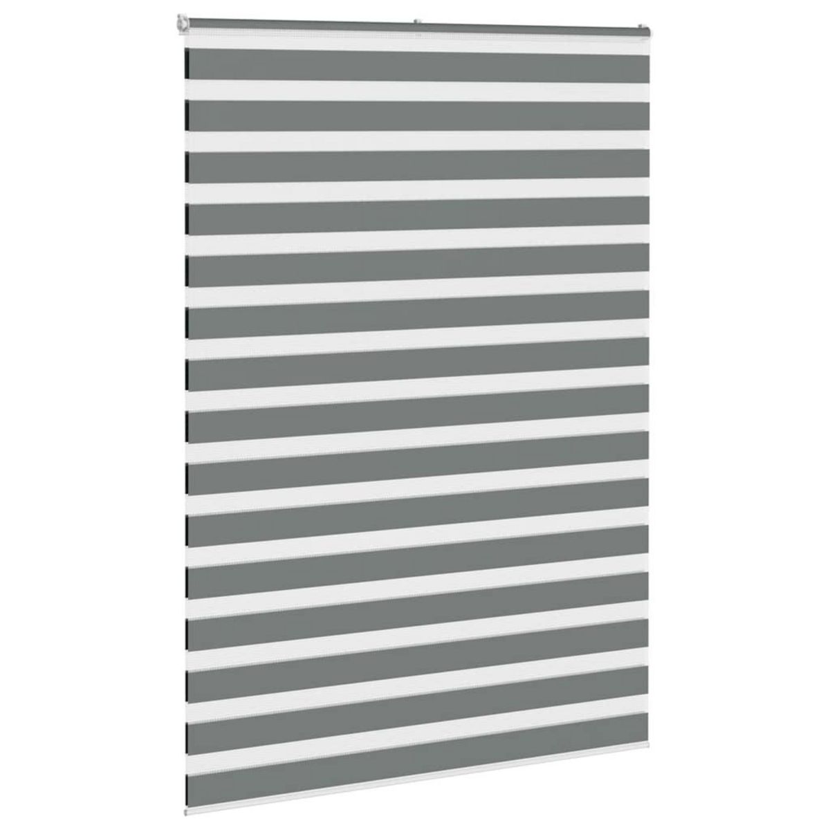 VIDAXL Store zebre gris fonce largeur du tissu 155,9 cm polyester