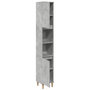 Voir la diapositive 5 : VIDAXL Armoire de salle de bain gris beton 30x30x190 cm