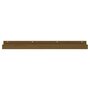 Voir la diapositive 4 : VIDAXL Etageres murales 2pcs Marron miel 110x12x9cm Bois de pin massif