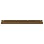 Voir la diapositive 4 : VIDAXL Etageres murales 2pcs Marron miel 110x12x9cm Bois de pin massif