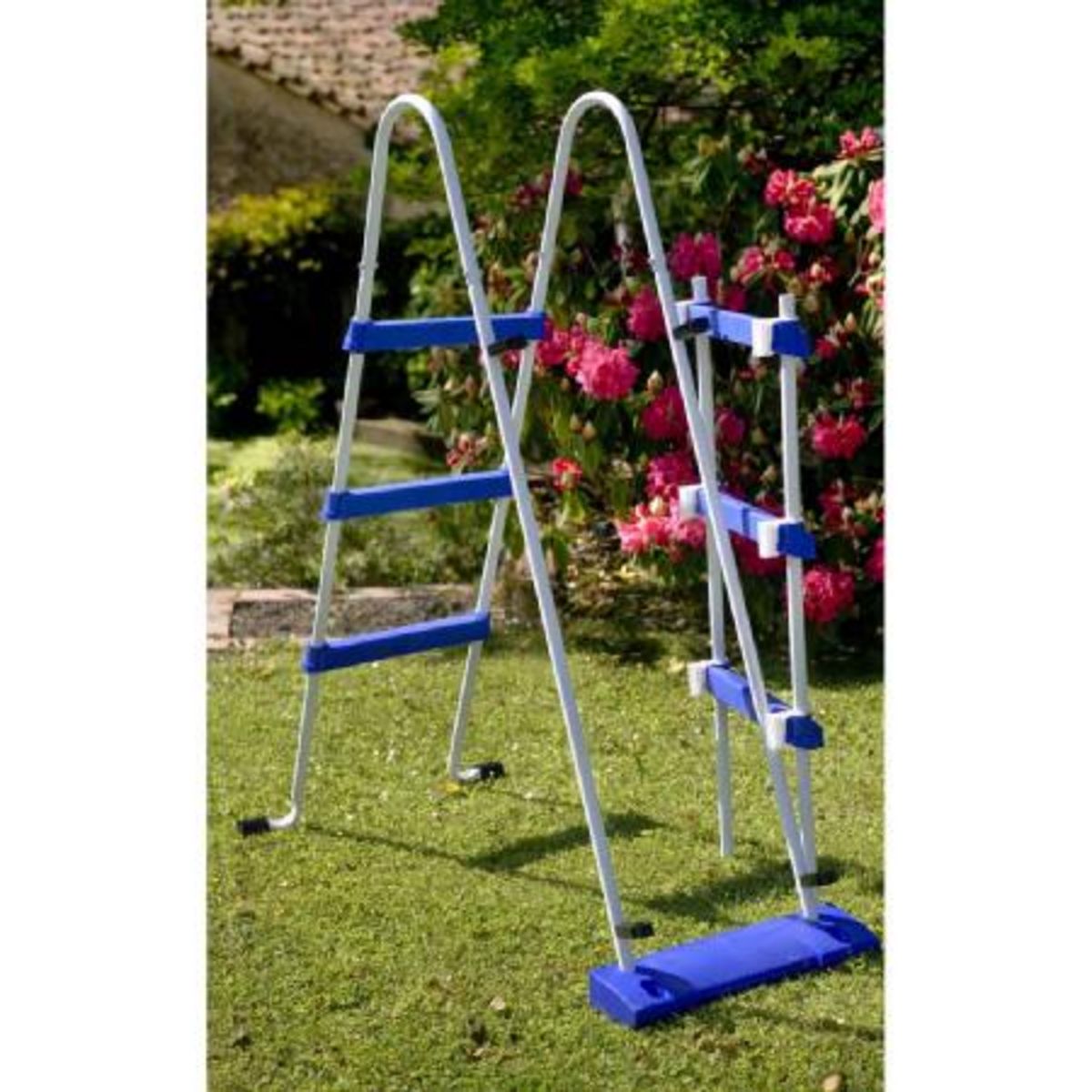 GRE Piscine hors sol acier ronde - Blanche - 3,70 x 1,22 m - FIDJI