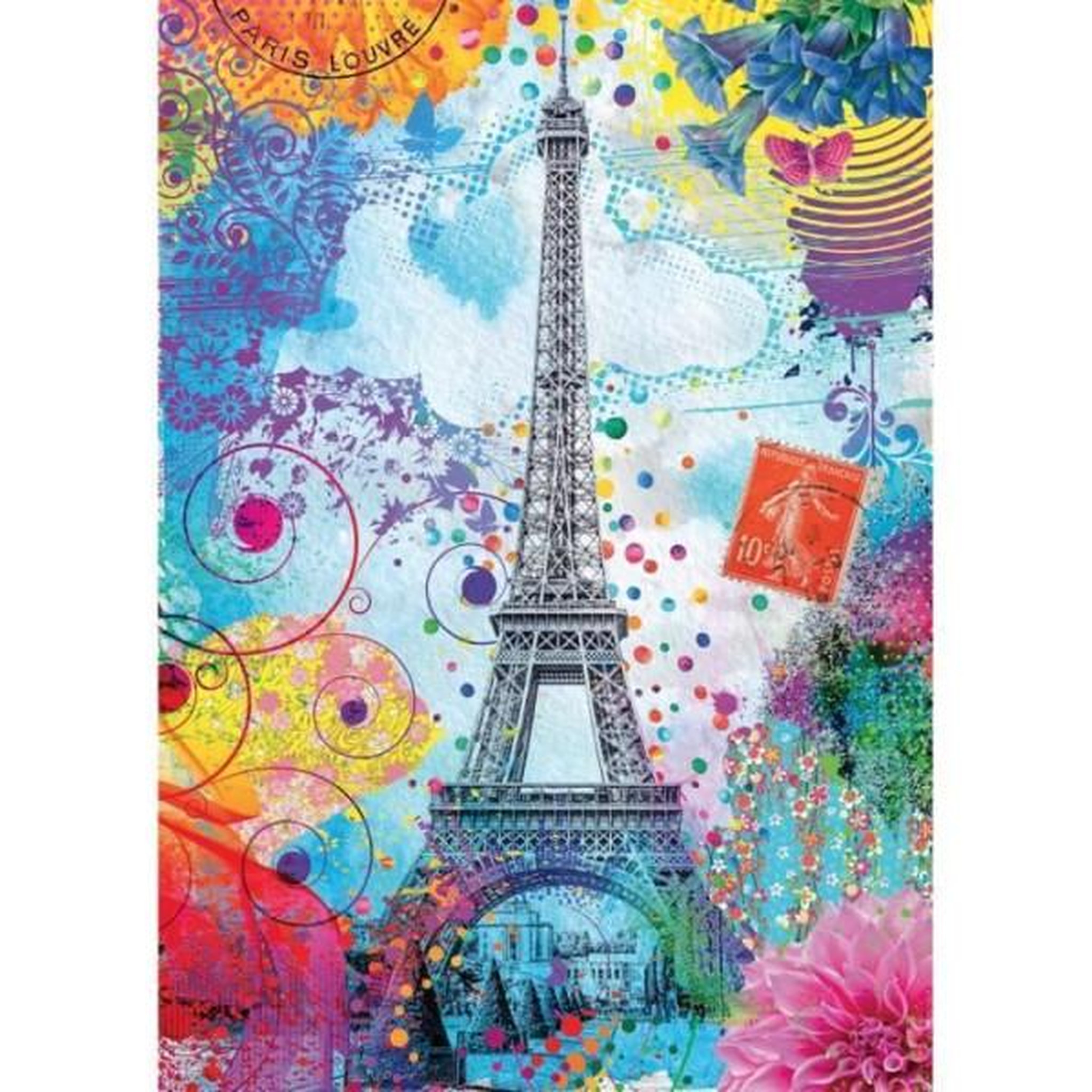 Nathan Nathan-puzzle 1500 pieces-tour eiffel multicolore/lars stewart-adultes et enfants des 14 ans-puzzle de qualité supérieure-1200