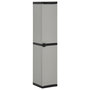Voir la diapositive 1 : VIDAXL Armoire de rangement de jardin 3 etageres Gris/noir 34x40x168cm