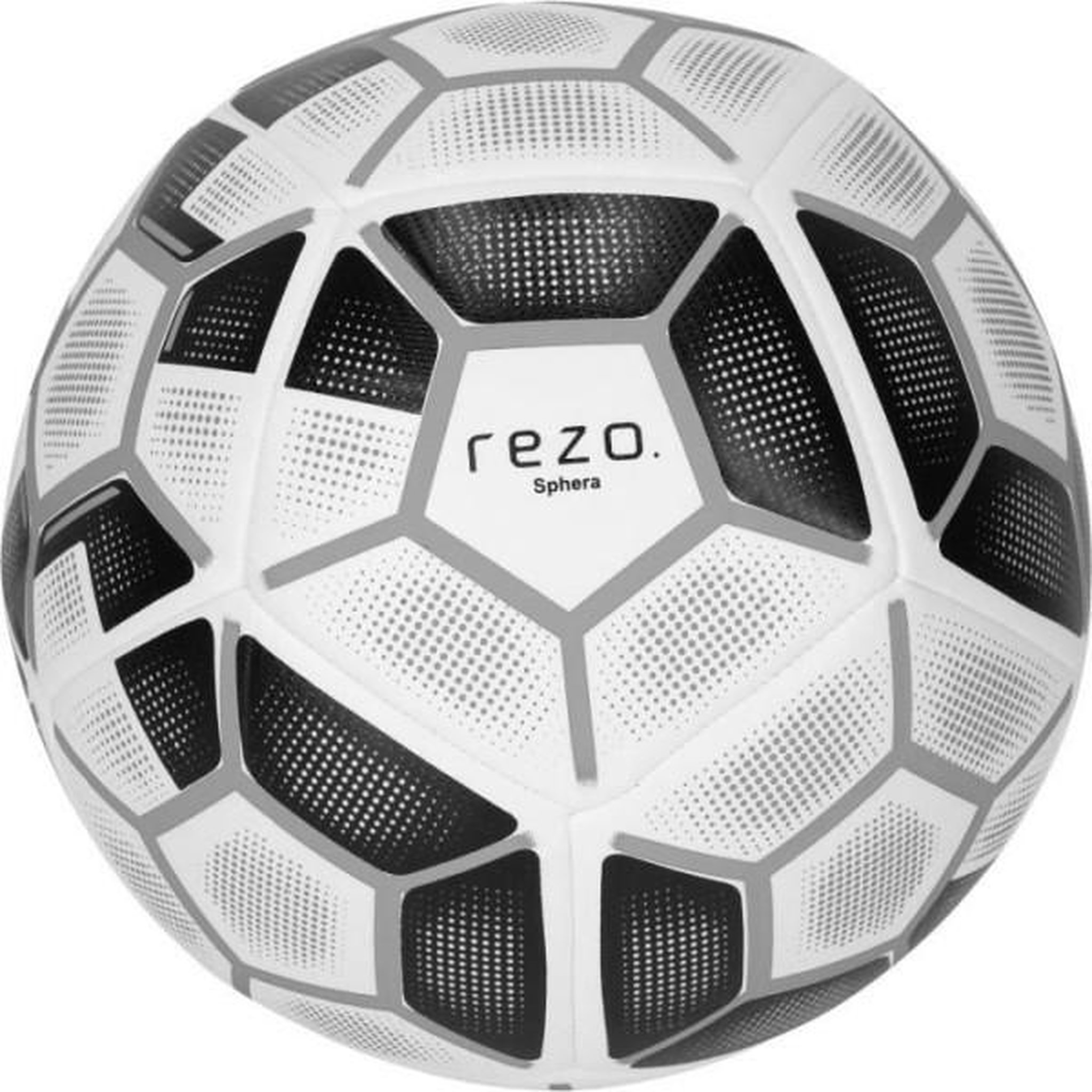 MARKET24 Ballon de football - REZO - Sphera - Taille 4 - Gris - Technologie avancée