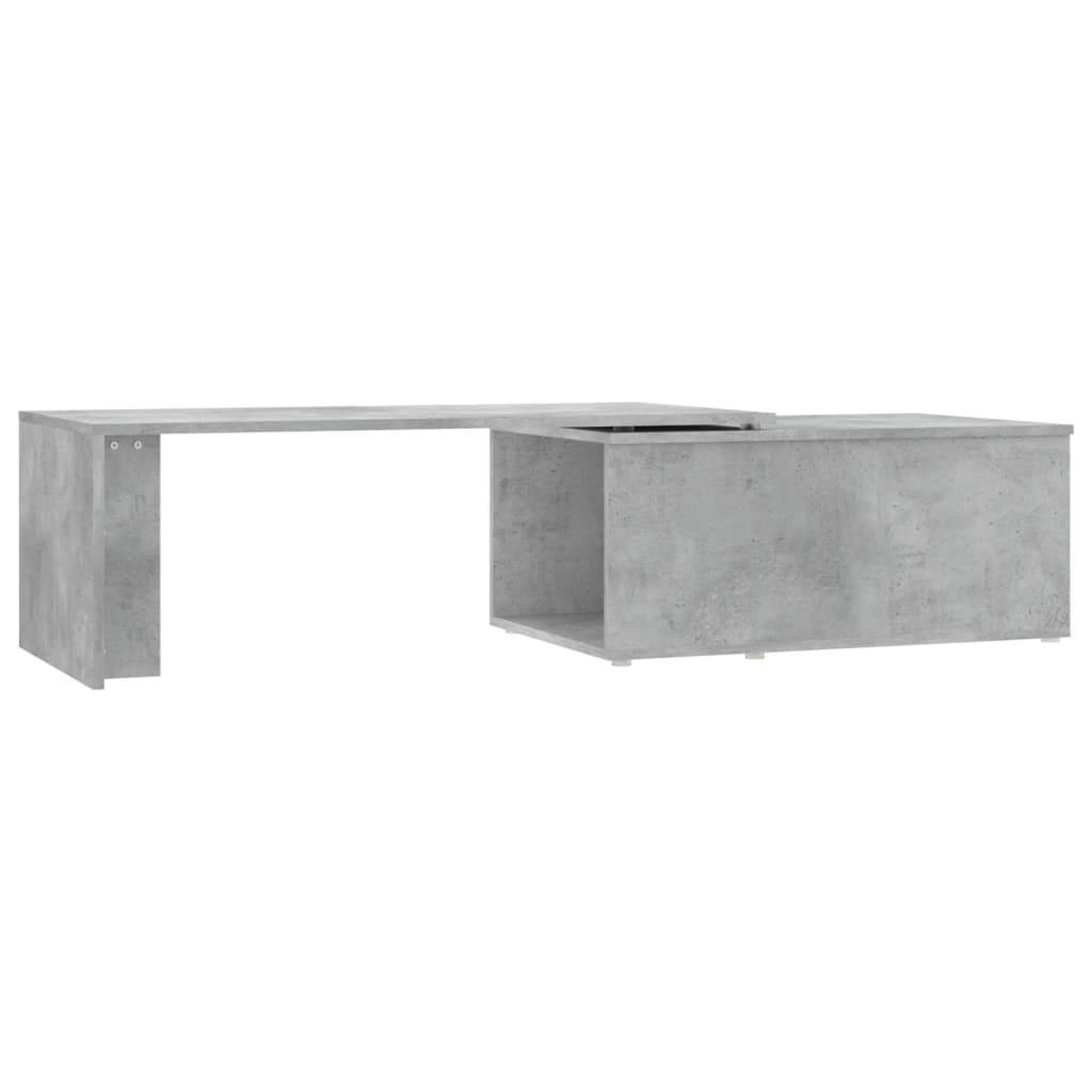 Voir la diapositive 2 : VIDAXL Table basse gris beton 150x50x35 cm bois d'ingenierie