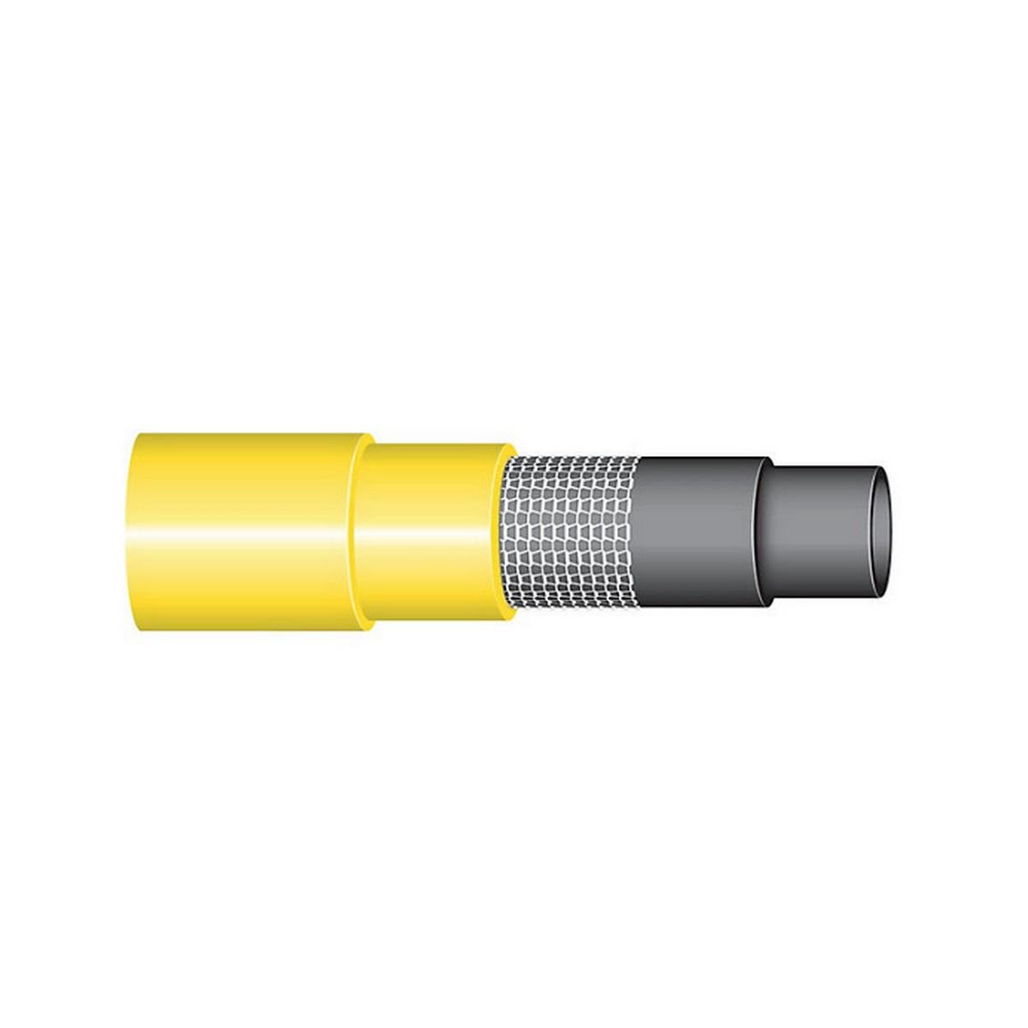 Voir la diapositive 2 : TRICOFLEX Tuyau d'arrosage souple multicouche d15 mm x 25m jaune - 116861