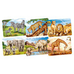 Goki GOKI Wooden Mini Puzzle-Wild Animals